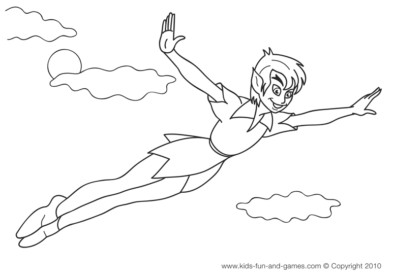 Coloring page: Peter Pan (Animation Movies) #128874 - Free Printable Coloring Pages