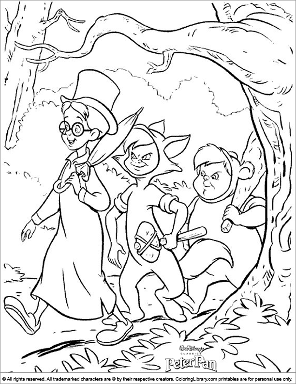 Coloring page: Peter Pan (Animation Movies) #128883 - Free Printable Coloring Pages