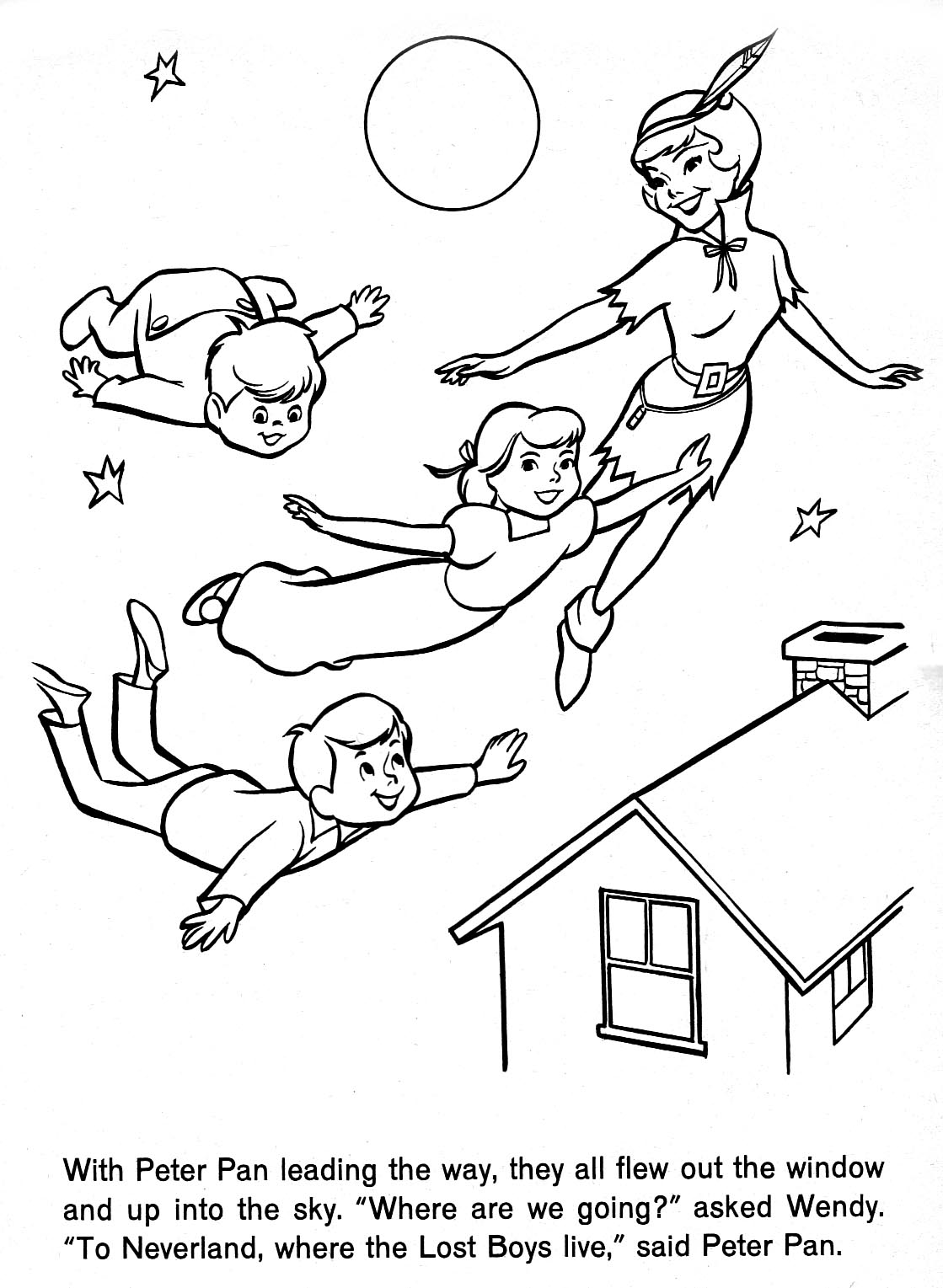 Coloring page: Peter Pan (Animation Movies) #128890 - Free Printable Coloring Pages