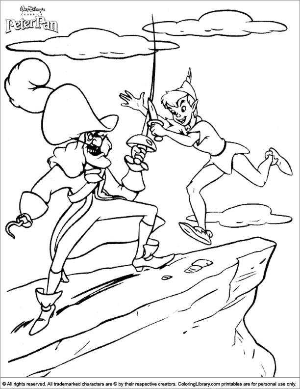 Coloring page: Peter Pan (Animation Movies) #128895 - Free Printable Coloring Pages