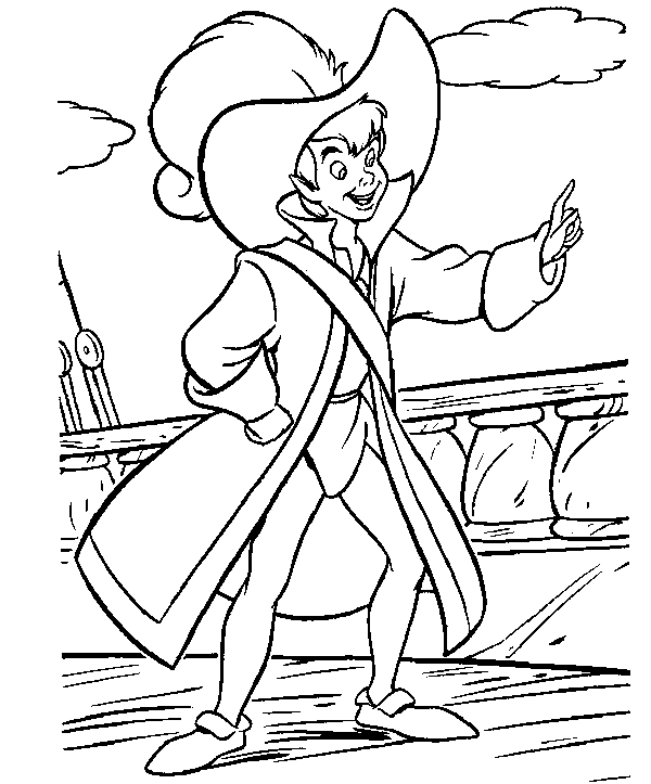 Coloring page: Peter Pan (Animation Movies) #128904 - Free Printable Coloring Pages