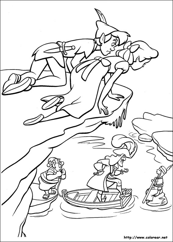 Coloring page: Peter Pan (Animation Movies) #128906 - Free Printable Coloring Pages