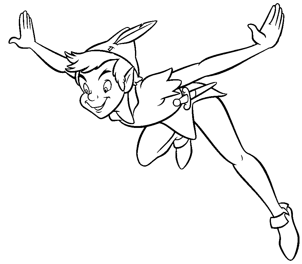Coloring page: Peter Pan (Animation Movies) #128918 - Free Printable Coloring Pages