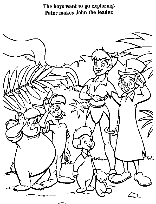 Coloring page: Peter Pan (Animation Movies) #128939 - Free Printable Coloring Pages