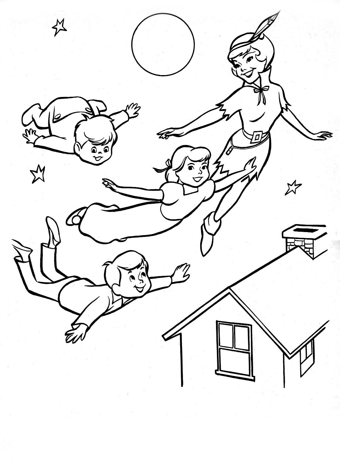 Coloring page: Peter Pan (Animation Movies) #128941 - Free Printable Coloring Pages