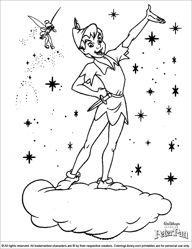 Coloring page: Peter Pan (Animation Movies) #128951 - Free Printable Coloring Pages