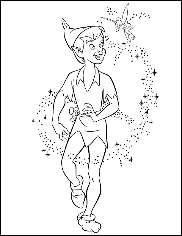 Coloring page: Peter Pan (Animation Movies) #128966 - Free Printable Coloring Pages
