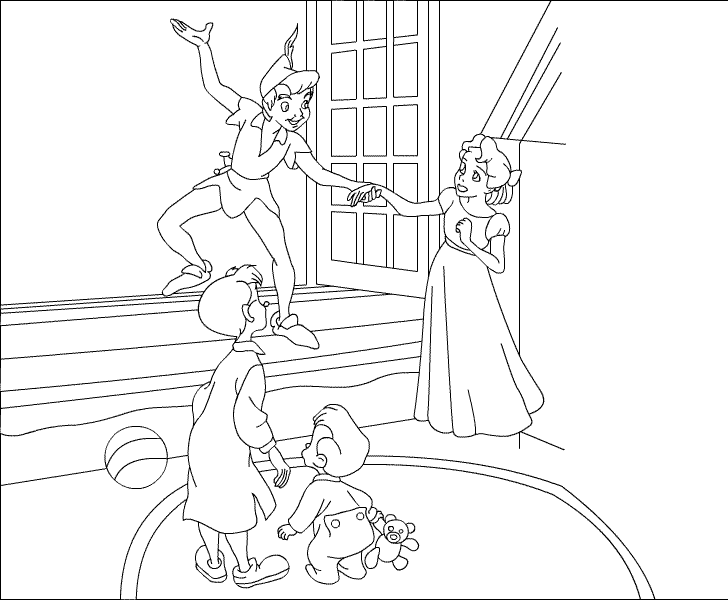 Coloring page: Peter Pan (Animation Movies) #128974 - Free Printable Coloring Pages