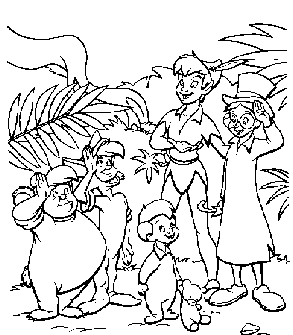 Coloring page: Peter Pan (Animation Movies) #128989 - Free Printable Coloring Pages