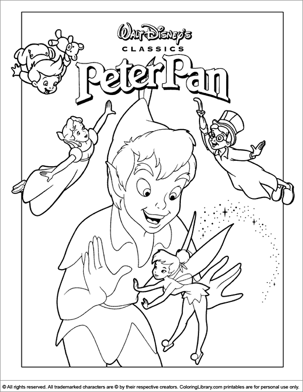 Coloring page: Peter Pan (Animation Movies) #129007 - Free Printable Coloring Pages