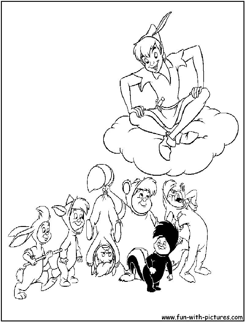 Coloring page: Peter Pan (Animation Movies) #129009 - Free Printable Coloring Pages