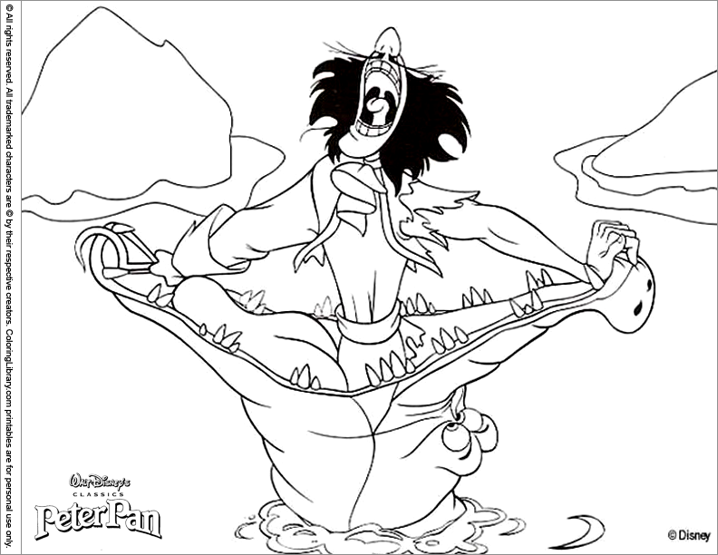 Coloring page: Peter Pan (Animation Movies) #129013 - Free Printable Coloring Pages