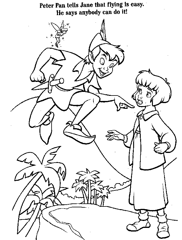 Coloring page: Peter Pan (Animation Movies) #129017 - Free Printable Coloring Pages