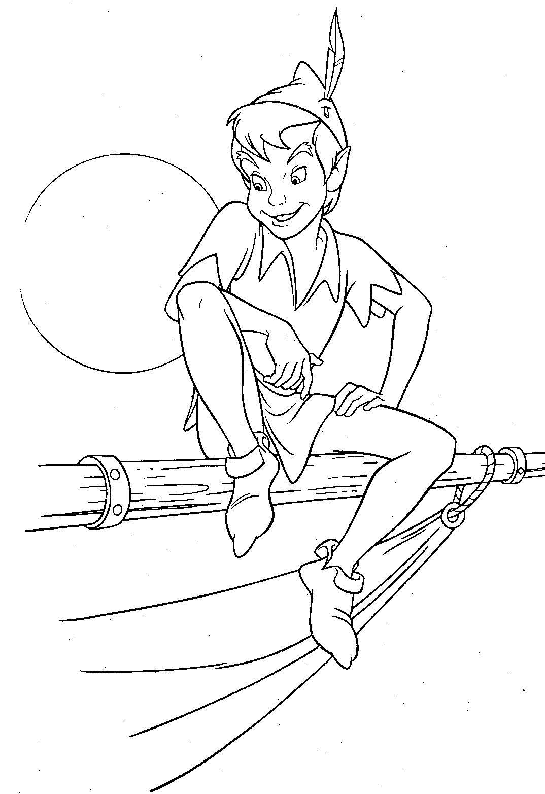 Coloring page: Peter Pan (Animation Movies) #129024 - Free Printable Coloring Pages