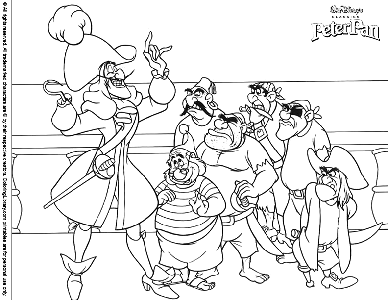 Coloring page: Peter Pan (Animation Movies) #129031 - Free Printable Coloring Pages