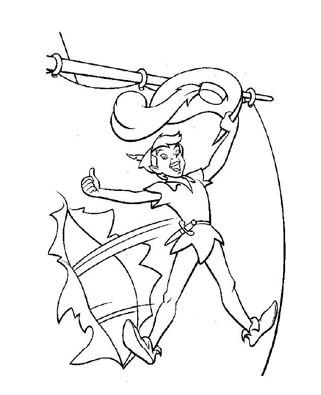 Coloring page: Peter Pan (Animation Movies) #129037 - Free Printable Coloring Pages