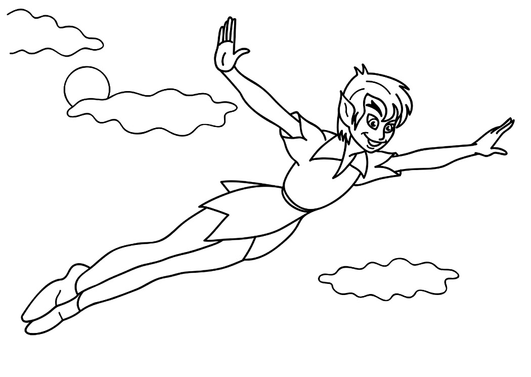 Coloring page: Peter Pan (Animation Movies) #129045 - Free Printable Coloring Pages