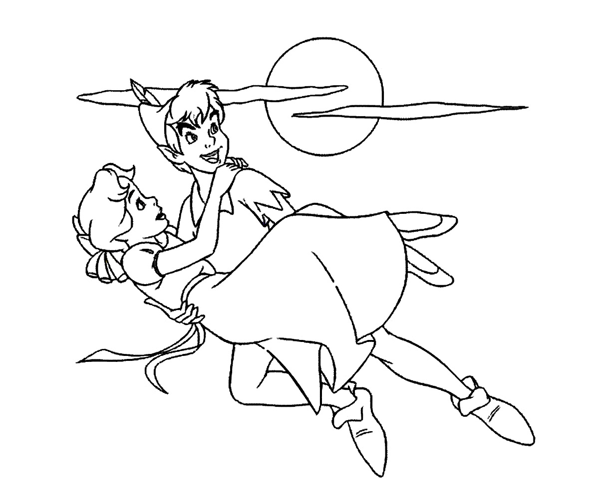 Coloring page: Peter Pan (Animation Movies) #129077 - Free Printable Coloring Pages
