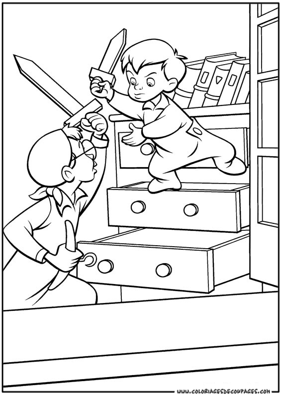 Coloring page: Peter Pan (Animation Movies) #129089 - Free Printable Coloring Pages