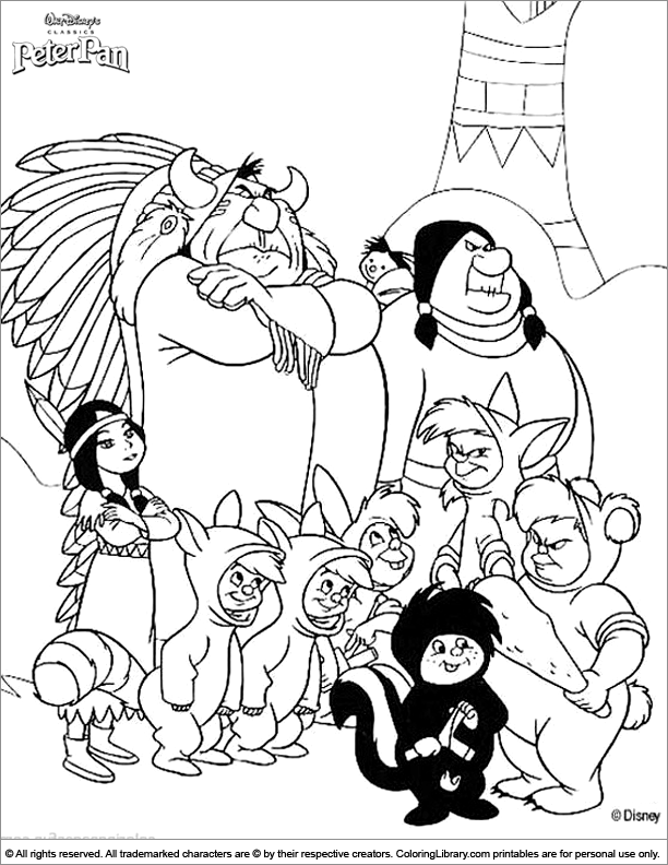 Coloring page: Peter Pan (Animation Movies) #129102 - Free Printable Coloring Pages