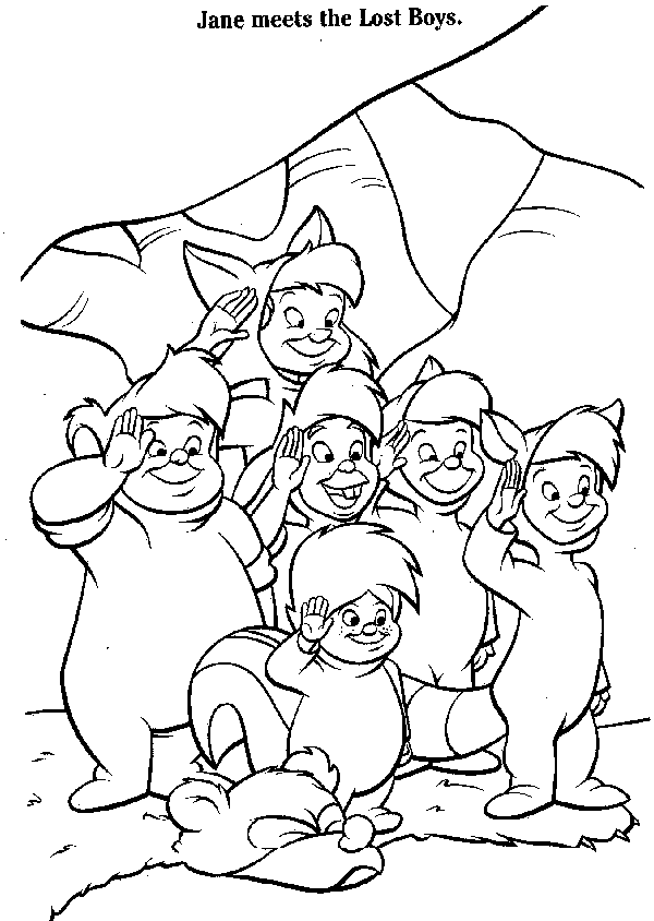 Coloring page: Peter Pan (Animation Movies) #129126 - Free Printable Coloring Pages