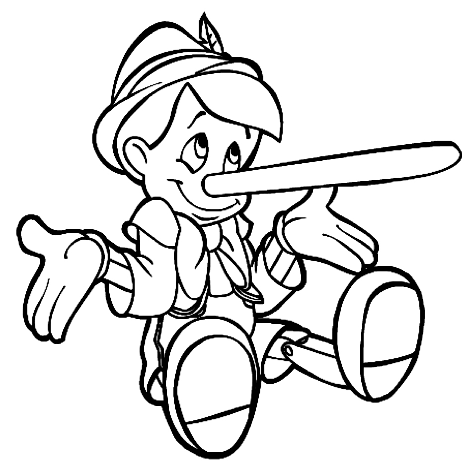 Coloring page: Pinocchio (Animation Movies) #132239 - Free Printable Coloring Pages