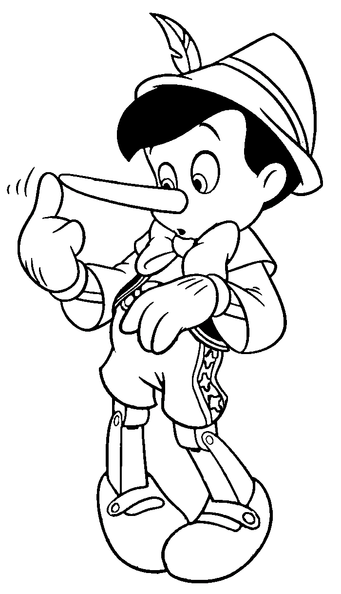 Coloring page: Pinocchio (Animation Movies) #132240 - Free Printable Coloring Pages