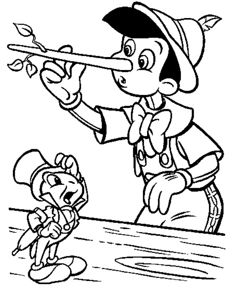 Coloring page: Pinocchio (Animation Movies) #132252 - Free Printable Coloring Pages