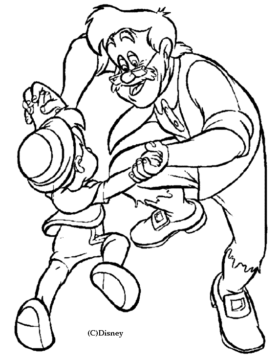 Coloring page: Pinocchio (Animation Movies) #132273 - Free Printable Coloring Pages