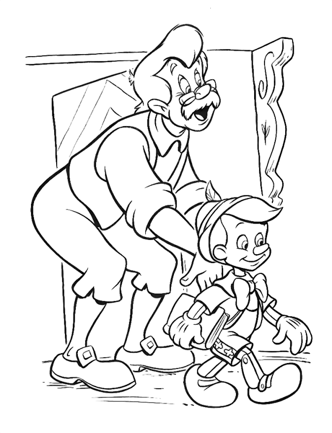 Coloring page: Pinocchio (Animation Movies) #132287 - Free Printable Coloring Pages