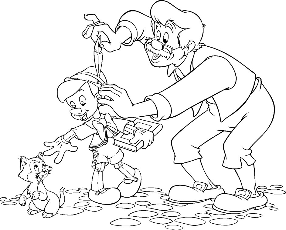 Coloring page: Pinocchio (Animation Movies) #132289 - Free Printable Coloring Pages
