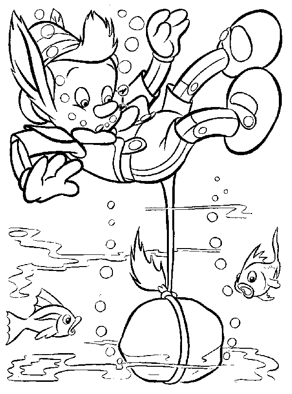 Coloring page: Pinocchio (Animation Movies) #132298 - Free Printable Coloring Pages