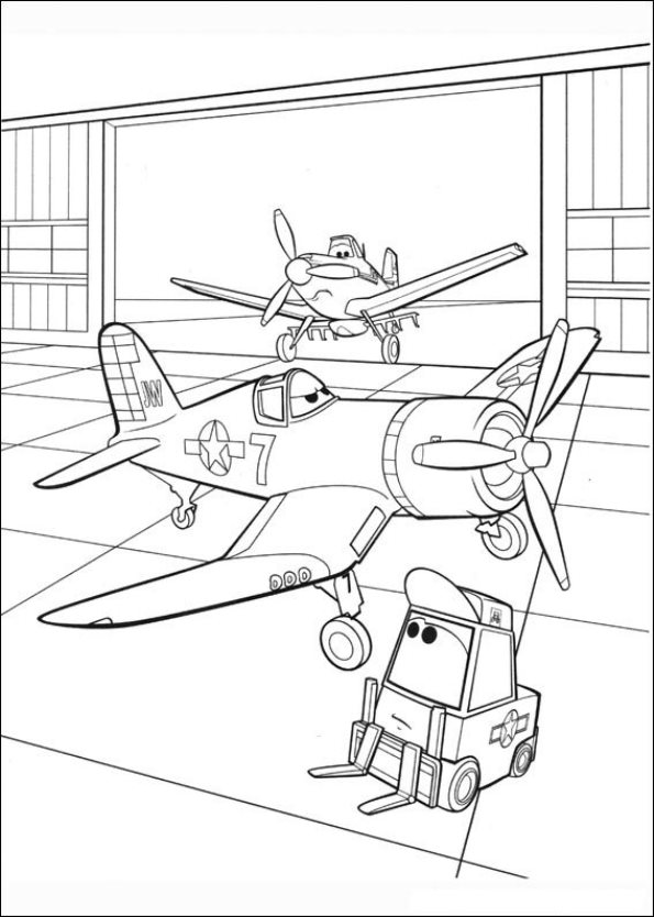 Coloring page: Planes (Animation Movies) #132687 - Free Printable Coloring Pages