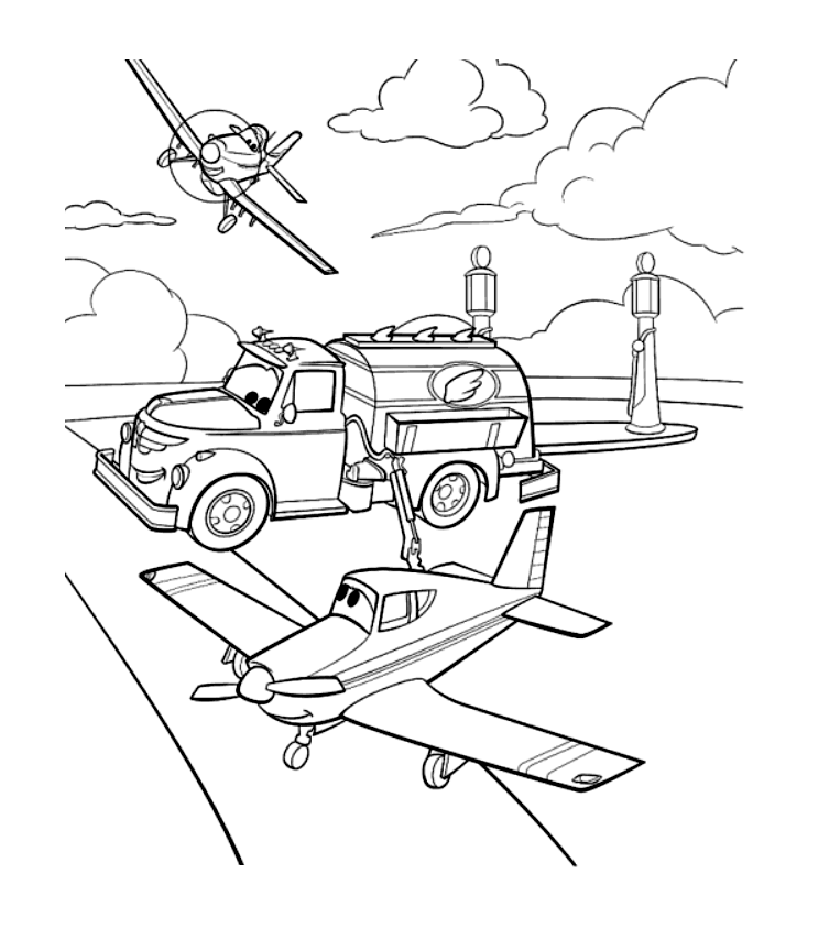 Coloring page: Planes (Animation Movies) #132688 - Free Printable Coloring Pages