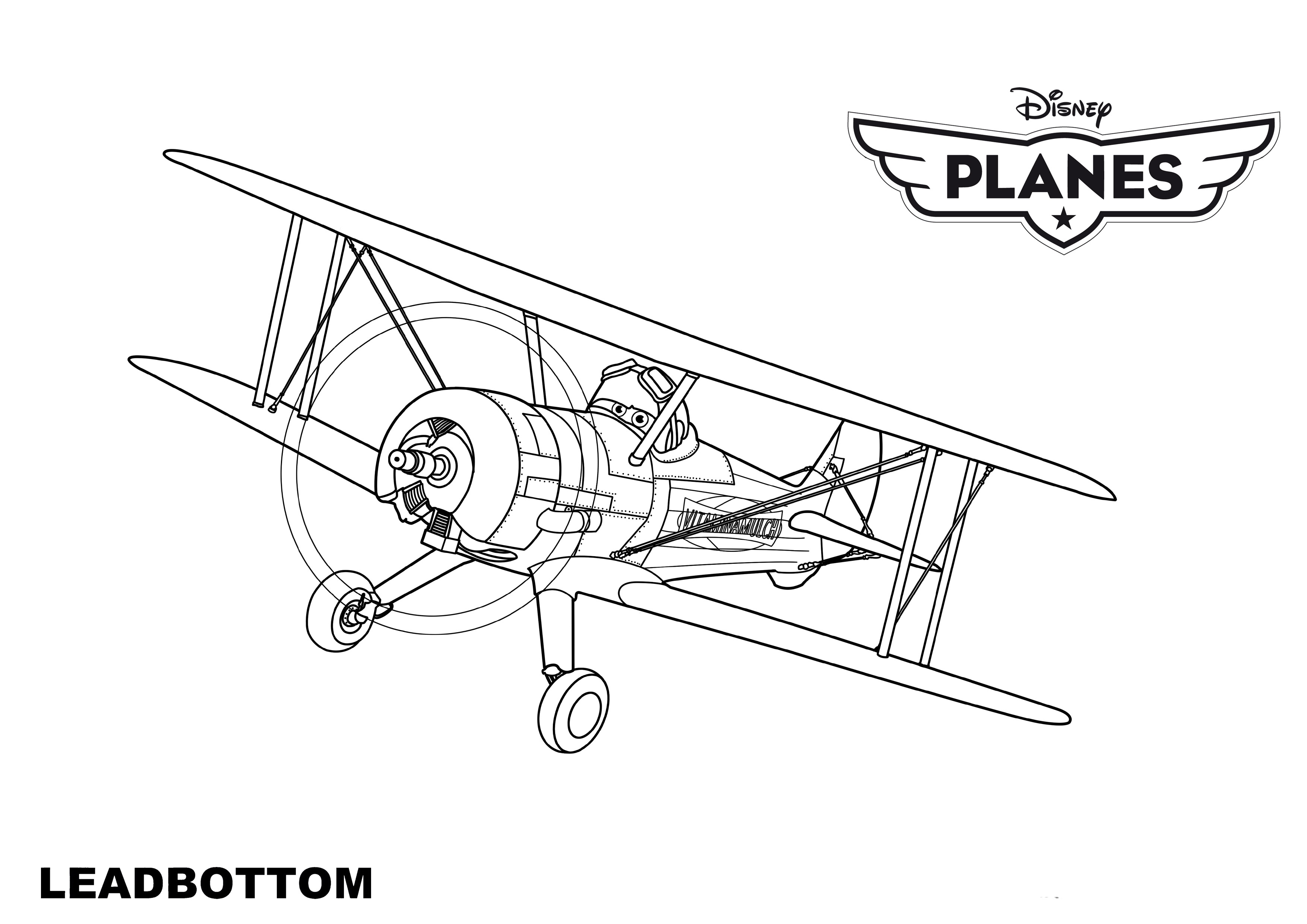 Coloring page: Planes (Animation Movies) #132710 - Free Printable Coloring Pages