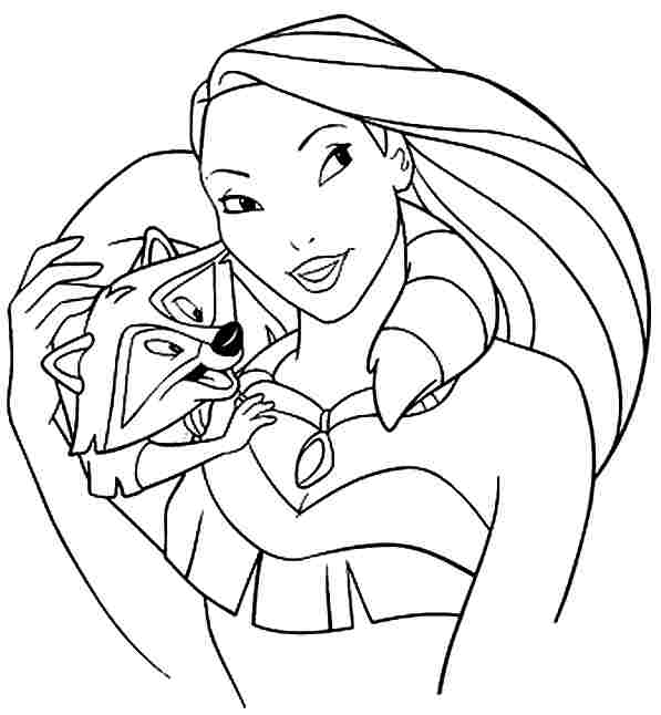 Coloring page: Pocahontas (Animation Movies) #131352 - Free Printable Coloring Pages