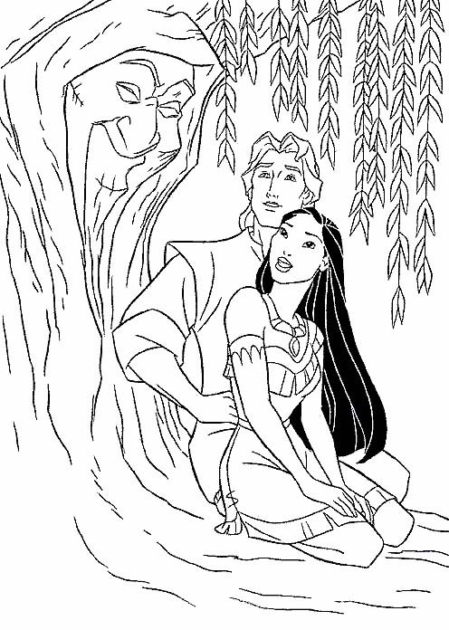 Coloring page: Pocahontas (Animation Movies) #131353 - Free Printable Coloring Pages