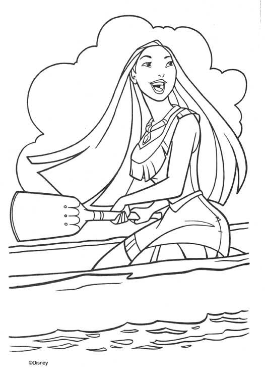 Coloring page: Pocahontas (Animation Movies) #131360 - Free Printable Coloring Pages