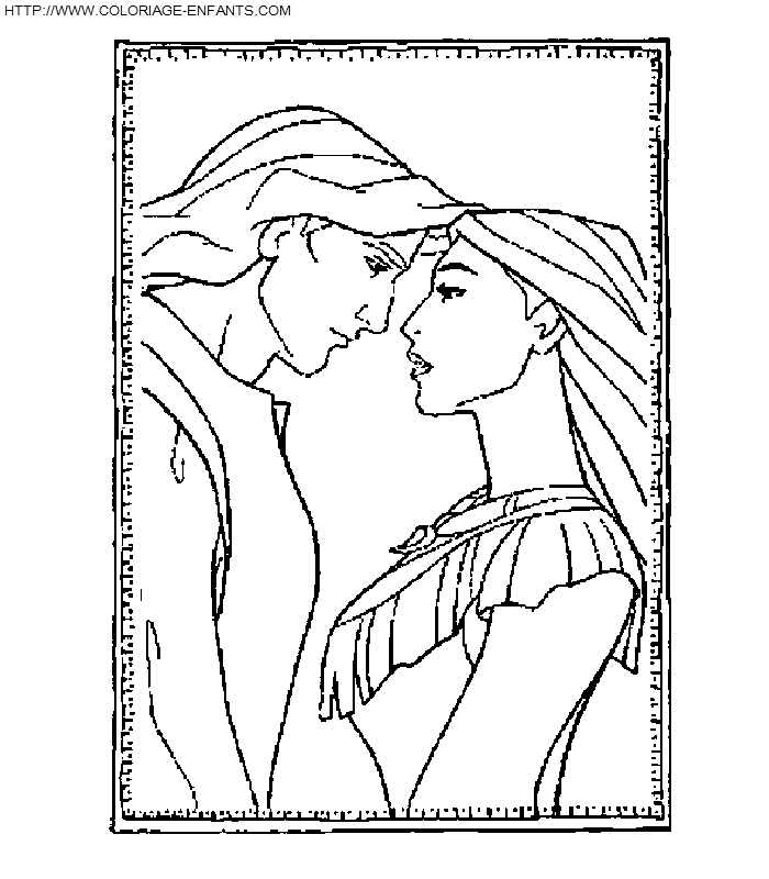 Coloring page: Pocahontas (Animation Movies) #131363 - Free Printable Coloring Pages