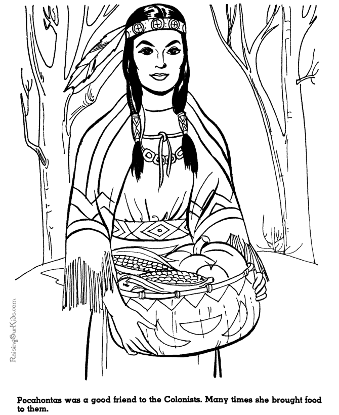 Coloring page: Pocahontas (Animation Movies) #131380 - Free Printable Coloring Pages