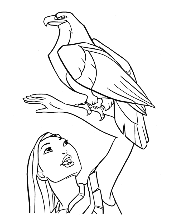 Coloring page: Pocahontas (Animation Movies) #131384 - Free Printable Coloring Pages