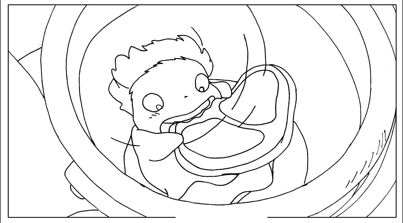 Free printable Ponyo coloring page #196834 from Animation Movies collection Free printable Ponyo coloring page #196834 from Animation Movies collection