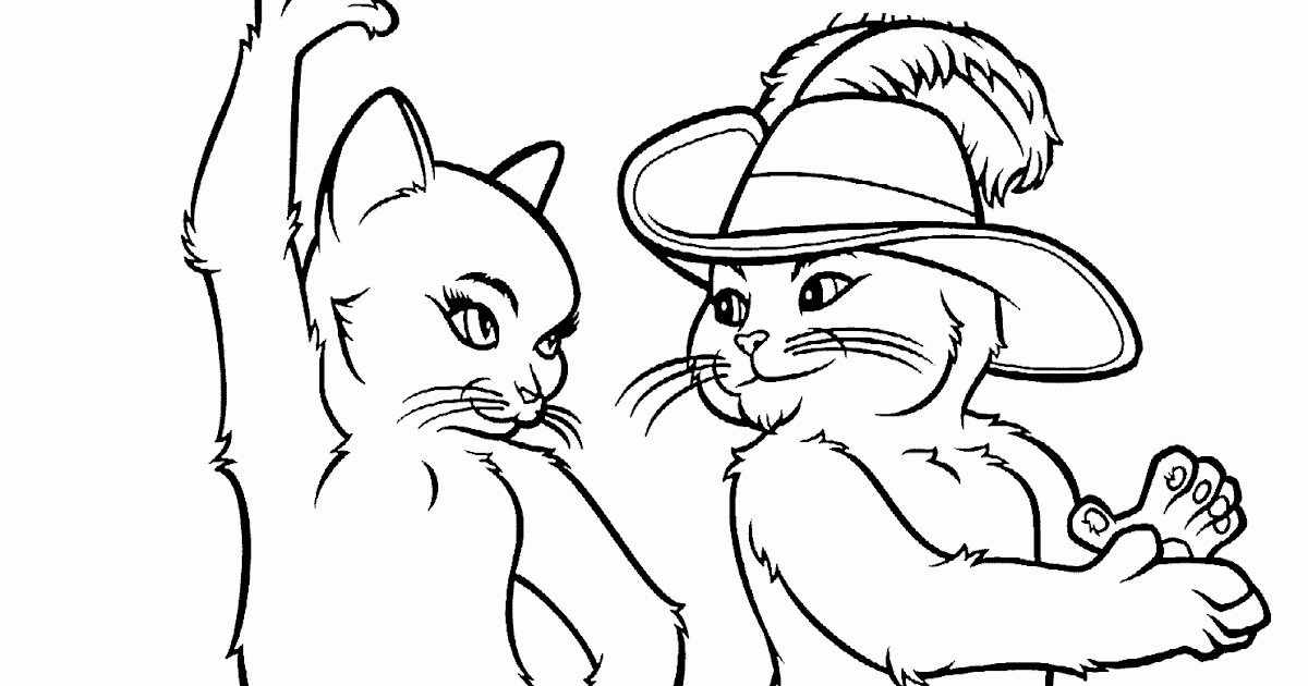 Coloring page: Puss in Boots (Animation Movies) #170651 - Free Printable Coloring Pages