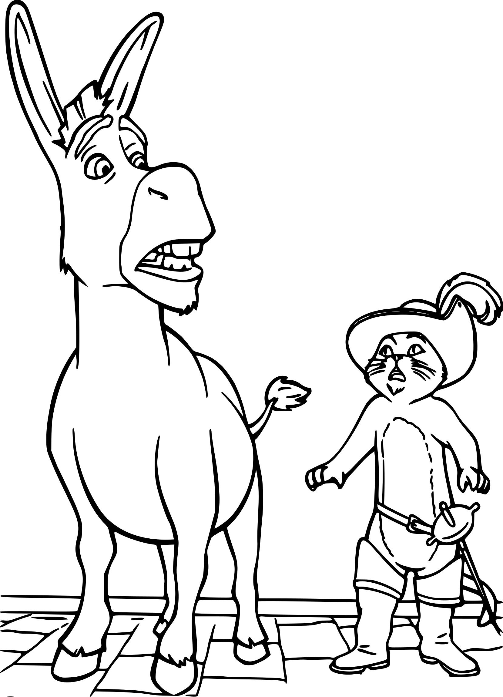 Coloring page: Puss in Boots (Animation Movies) #170653 - Free Printable Coloring Pages