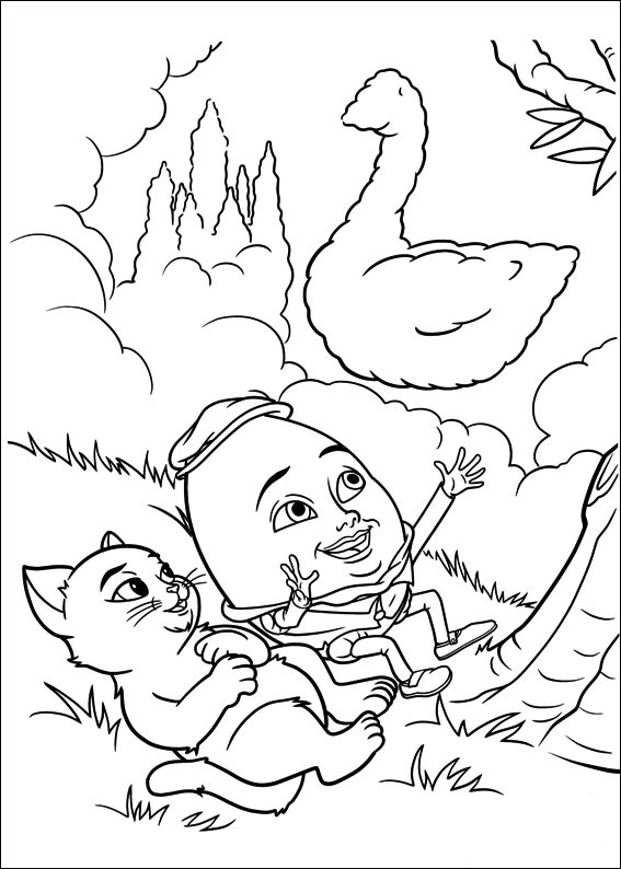 Coloring page: Puss in Boots (Animation Movies) #170663 - Free Printable Coloring Pages
