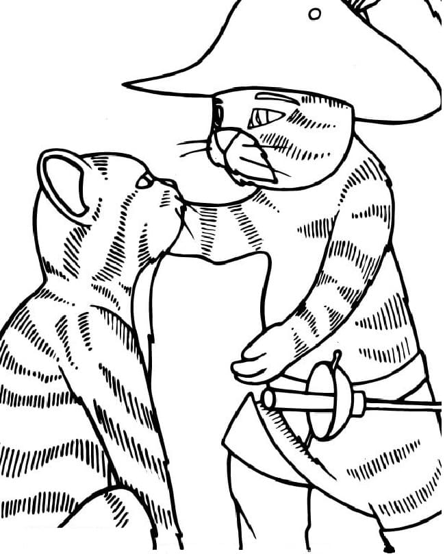 Coloring page: Puss in Boots (Animation Movies) #170680 - Free Printable Coloring Pages