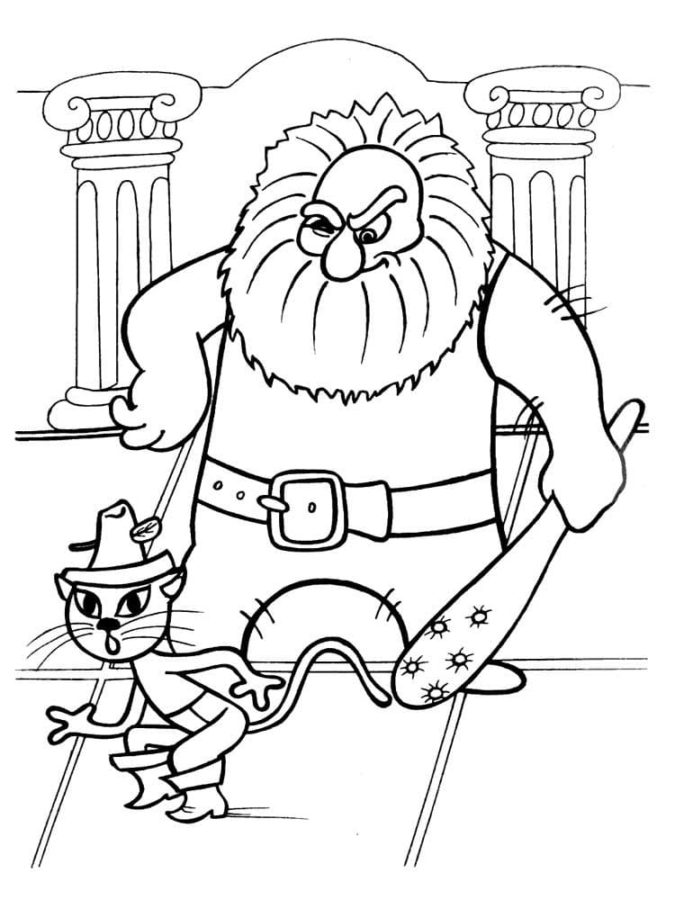 Coloring page: Puss in Boots (Animation Movies) #170686 - Free Printable Coloring Pages