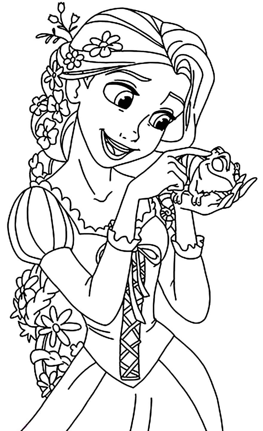 Coloring page: Raiponce (Animation Movies) #170049 - Free Printable Coloring Pages