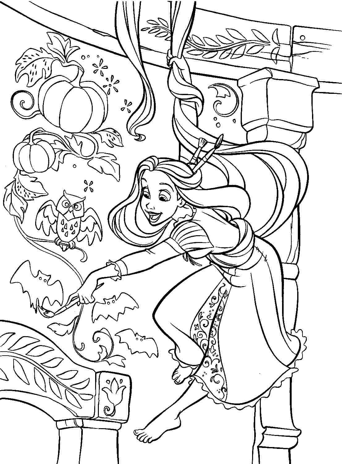 Coloring page: Raiponce (Animation Movies) #170051 - Free Printable Coloring Pages
