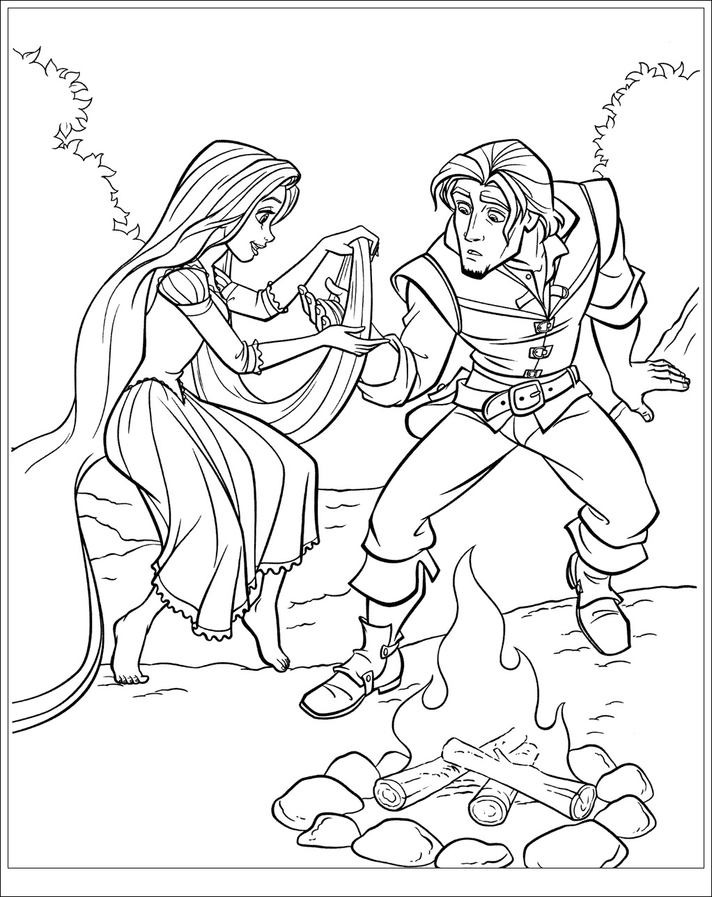 Coloring page: Raiponce (Animation Movies) #170056 - Free Printable Coloring Pages